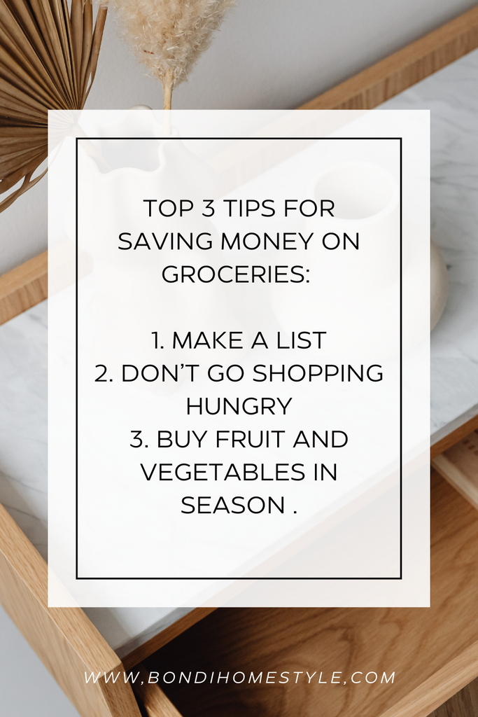 Top 3 Money Saving Tips for Groceries